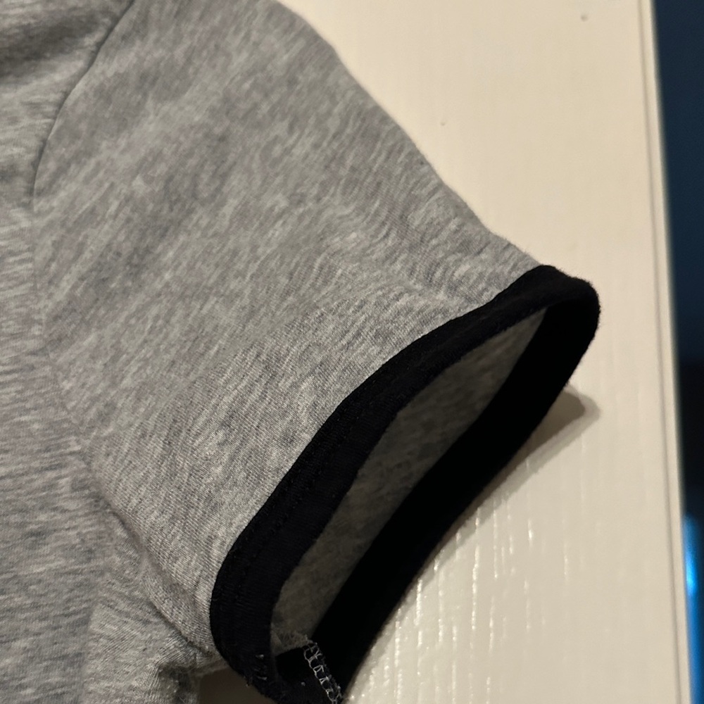 Justice Heather Gray Tee with Black Accents - Picture 6 of 8